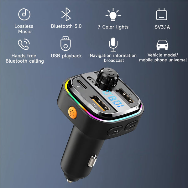 Transmițător FM Auto Bluetooth
